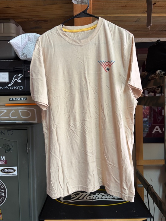 Howler Brothers Other - Howler Brothers Cream Short-Sleeve Tee with Multi-Stripe Chest Logo